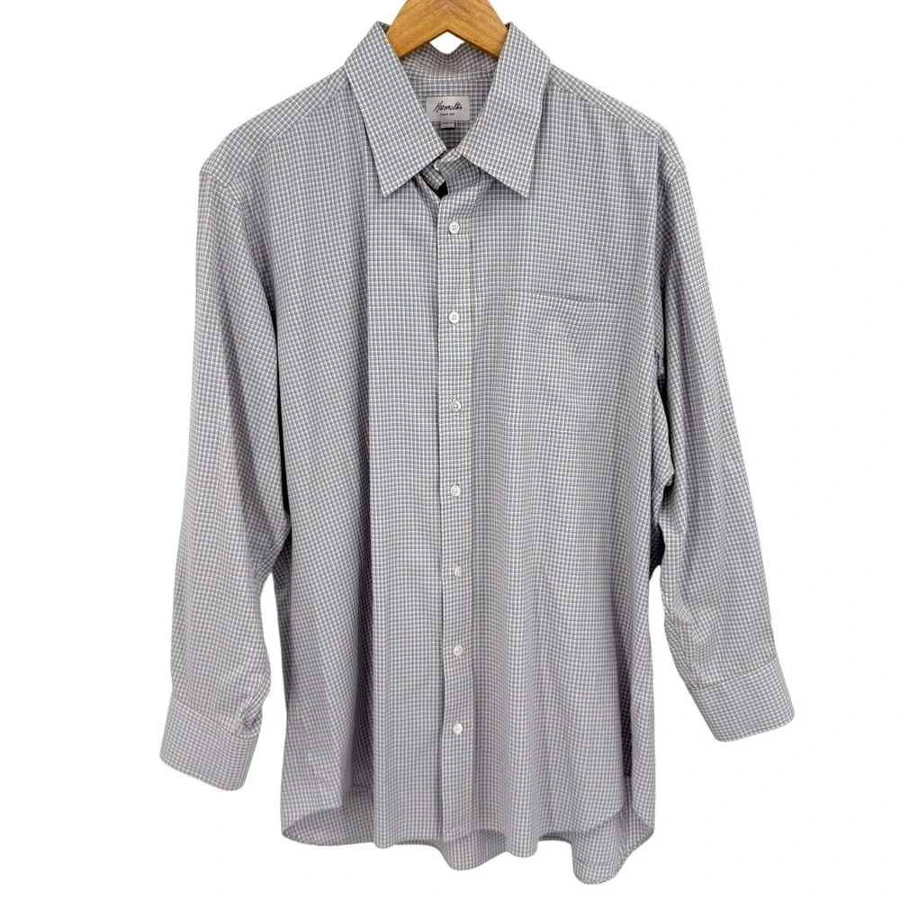 Hamilton Dress Shirts Mens XXL Lot of 4 Button Down Long Sleeve Plaid Gingham - Picture 12 of 14